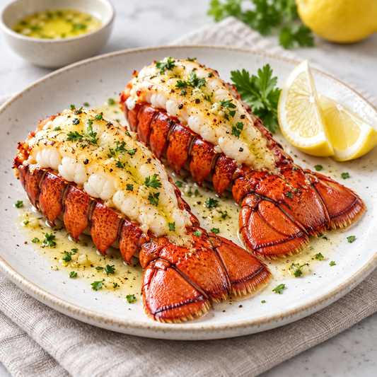 4 Oz. Lobster Tails (2-Pack) — serving suggestion
