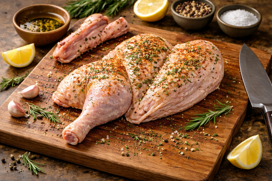 Bell & Evans Half Chicken — serving suggestion
