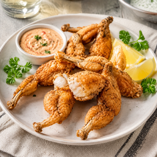 Frog Legs — lifestyle serving suggestion