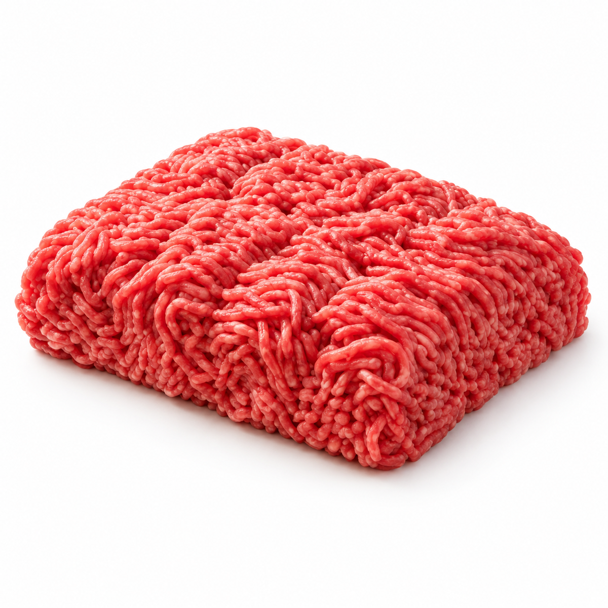 ground beef locally sourced — product on white background