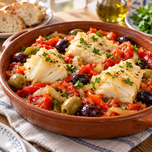 salt cod 1 lb boxed — lifestyle serving suggestion