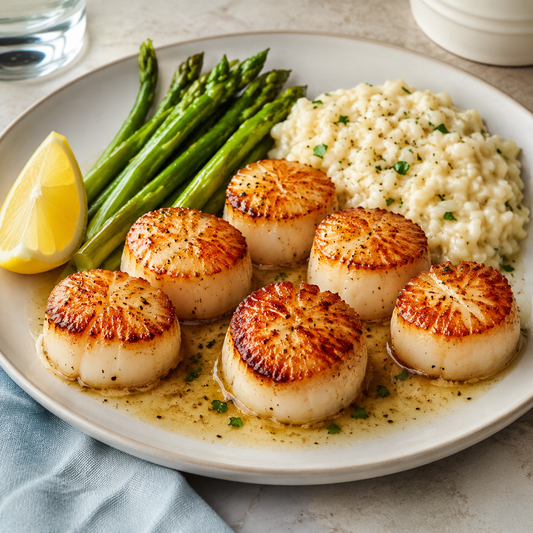 Sea Scallops (10/20) β lifestyle serving suggestion