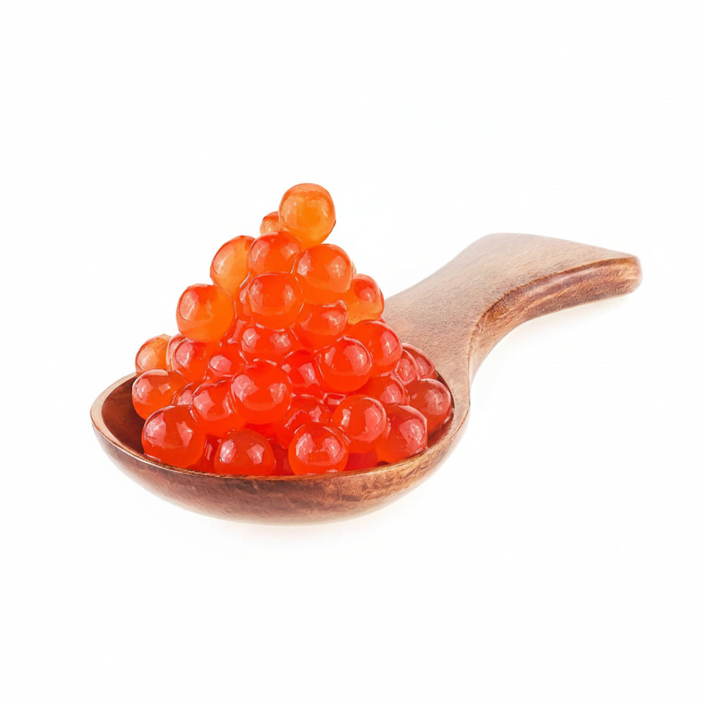 Wild Alaskan Chum Salmon Caviar (Ikura) 17 oz. — product on a white background