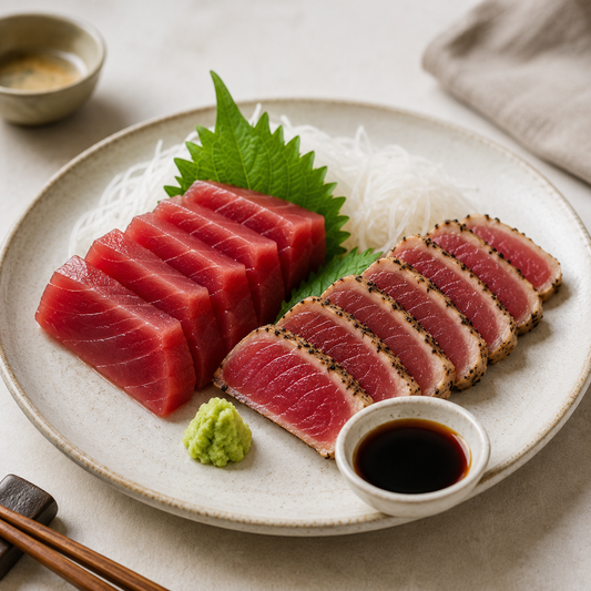 Yellowfin Tuna Blocks — lifestyle serving suggestion