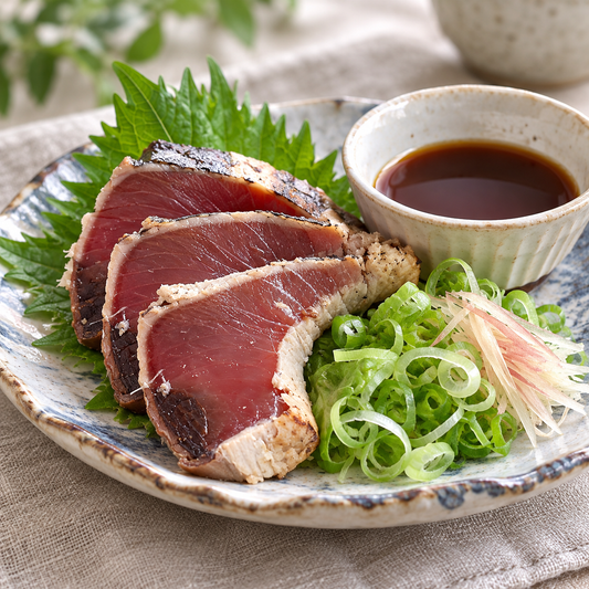 Seared Bonito — serving suggestion
