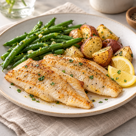White Perch Fillets — serving suggestion