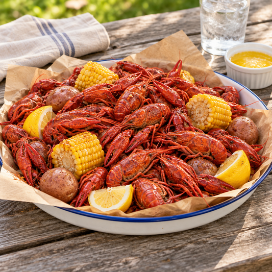 Crawfish serving suggestion