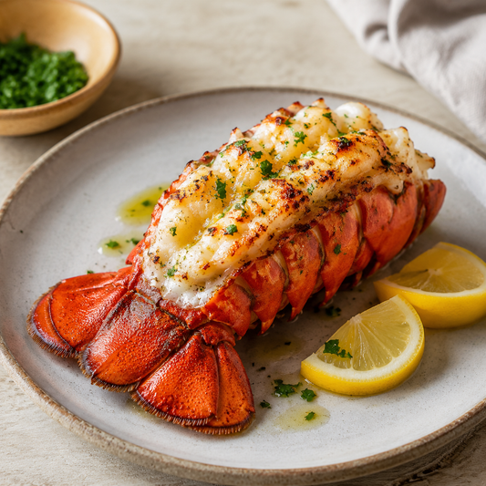 6 to 7 Oz. Lobster Tails (2-Pack) — lifestyle serving suggestion