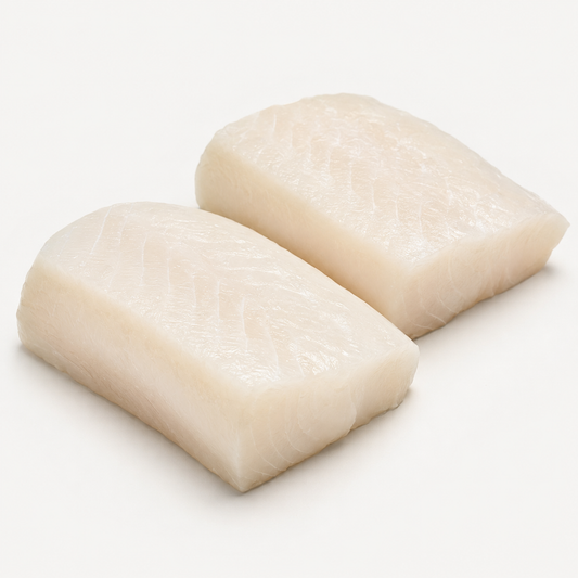 Alaskan Halibut — product on a white background