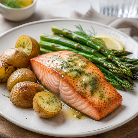 Faroe Island Salmon Portions (Sashimi-grade) — lifestyle serving suggestion