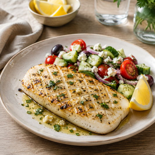 Calamari Steaks — lifestyle serving suggestion