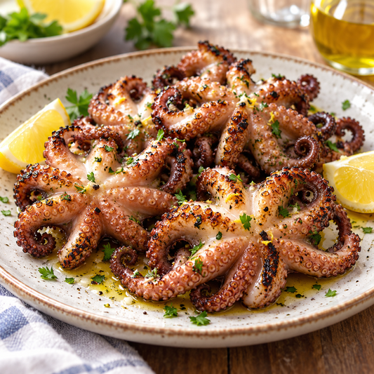 cleaned octopus 17 6 oz — lifestyle serving suggestion