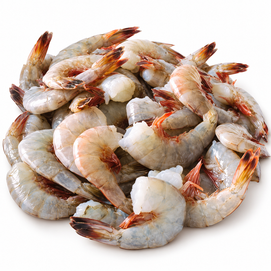 gulf white shrimp 16 20 — product on white background