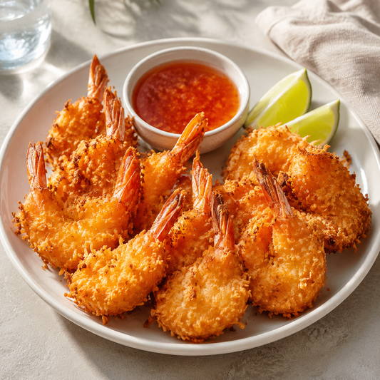 Jumbo Coconut Breaded Shrimp — lifestyle serving suggestion