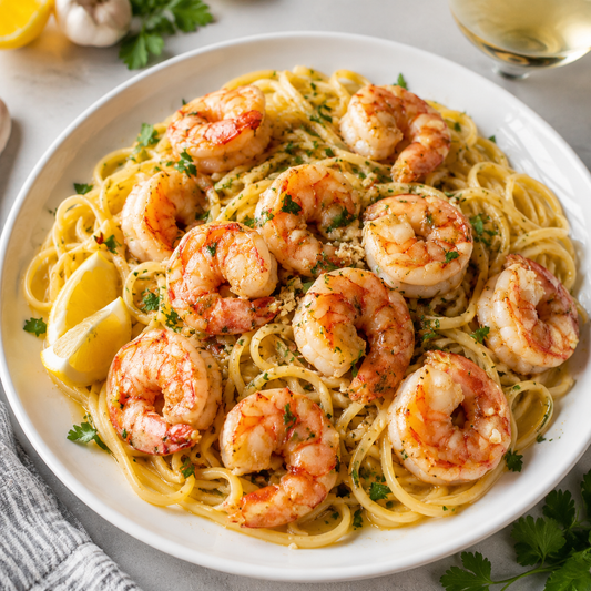 Jumbo Red Shrimp (21/25) — lifestyle serving suggestion