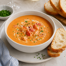 Lobster Bisque (Boston Chowda Co) — lifestyle serving suggestion