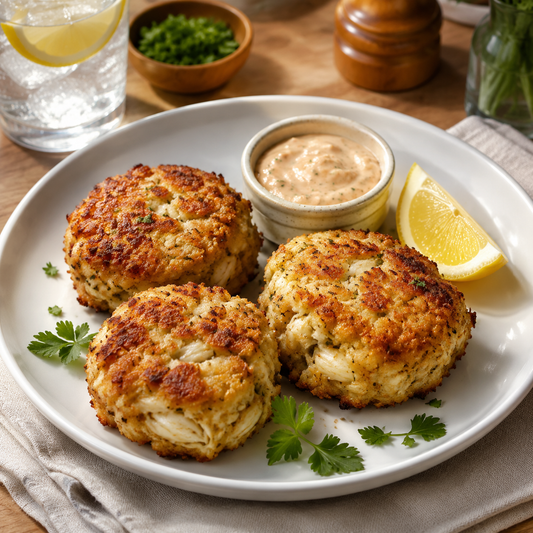 Maryland Crab Cakes — lifestyle serving suggestion