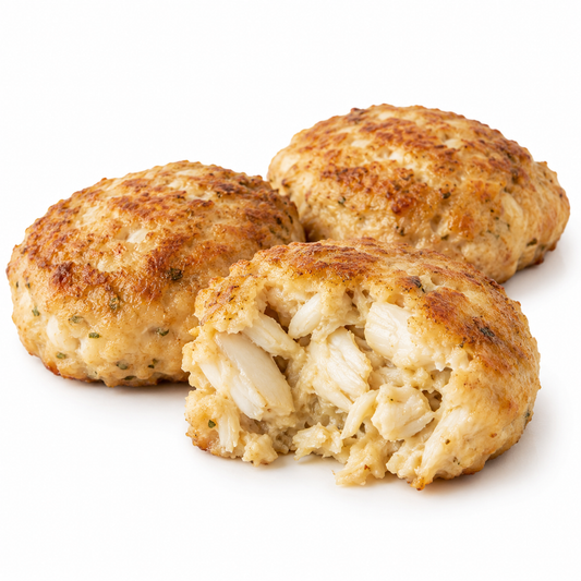 Maryland Crab Cakes — product on a white background