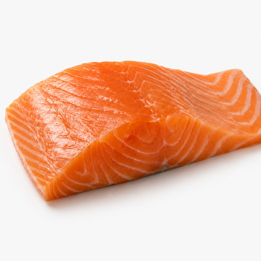 Norwegian Salmon Portions (Sashimi) — product on a white background