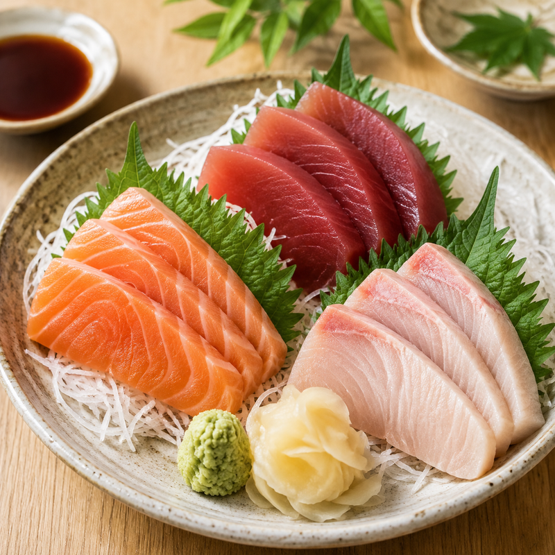 Premium Sashimi Variety Pack (3 Fish) — lifestyle serving suggestion