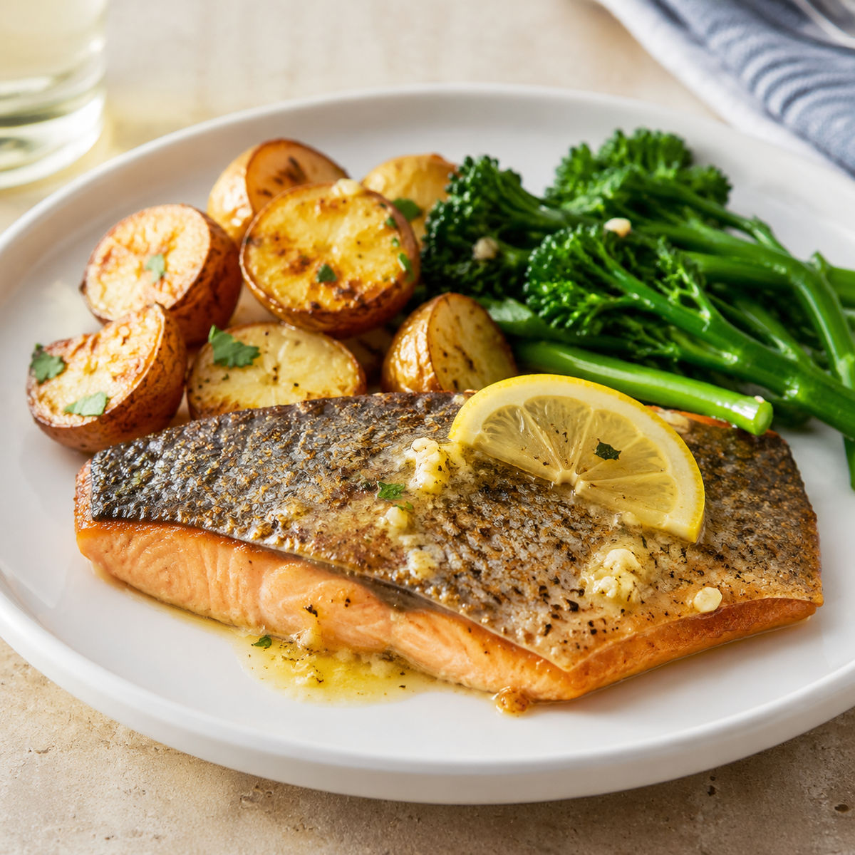 Rainbow Trout Fillets (Eagle Creek) — lifestyle serving suggestion