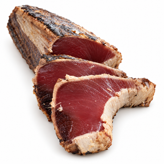 seared bonito — product on white background