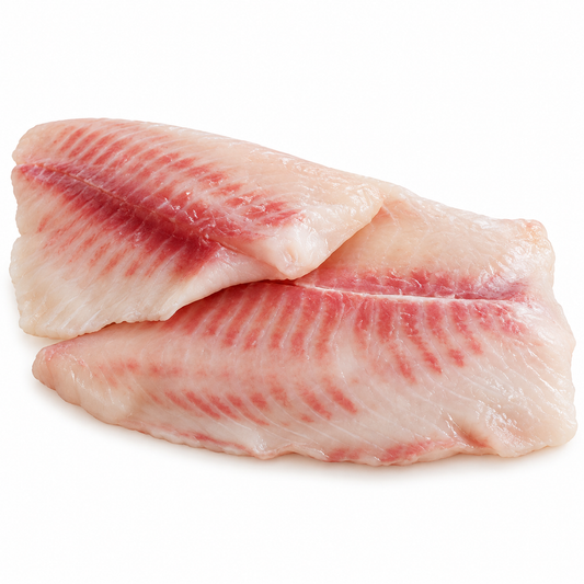 tilapia fillets — product on white