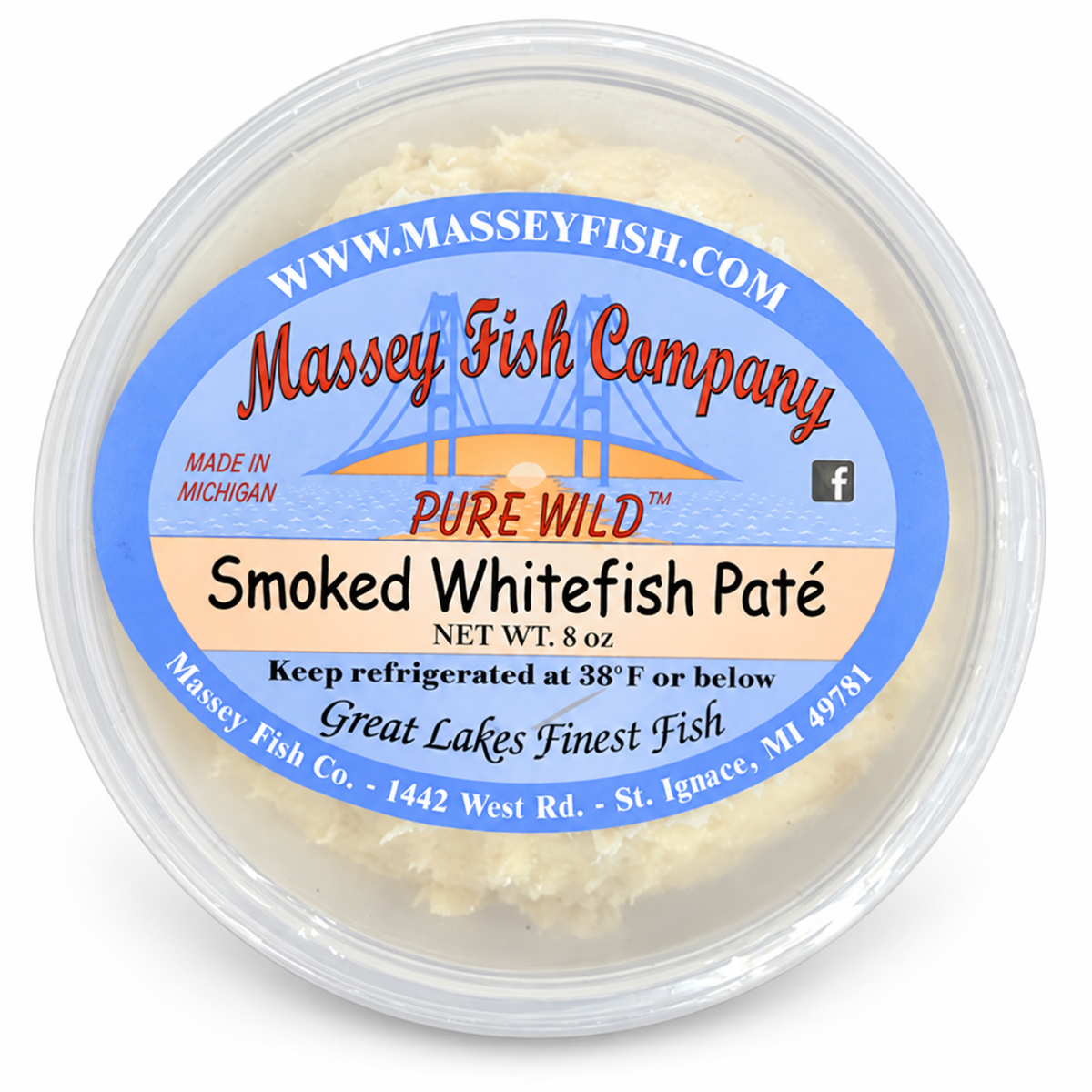 whitefish pate — product on white
