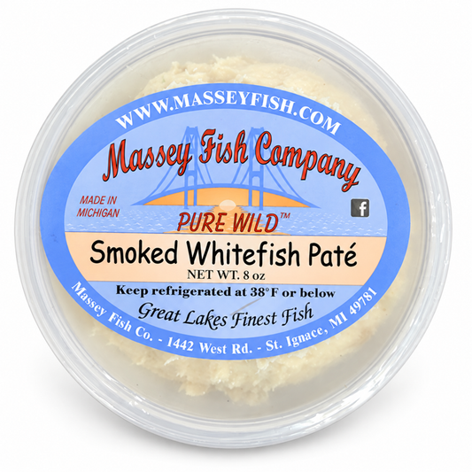 whitefish pate — product on white