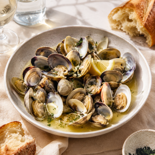 Whole-Shell Clams — lifestyle serving suggestion