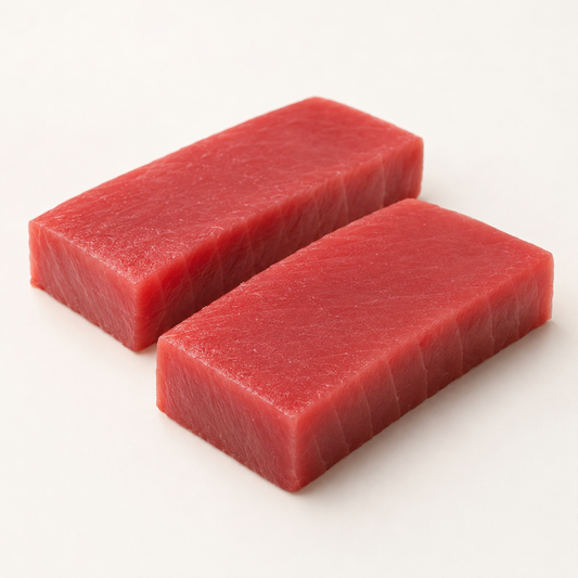 Yellowfin Tuna Blocks — product on a white background